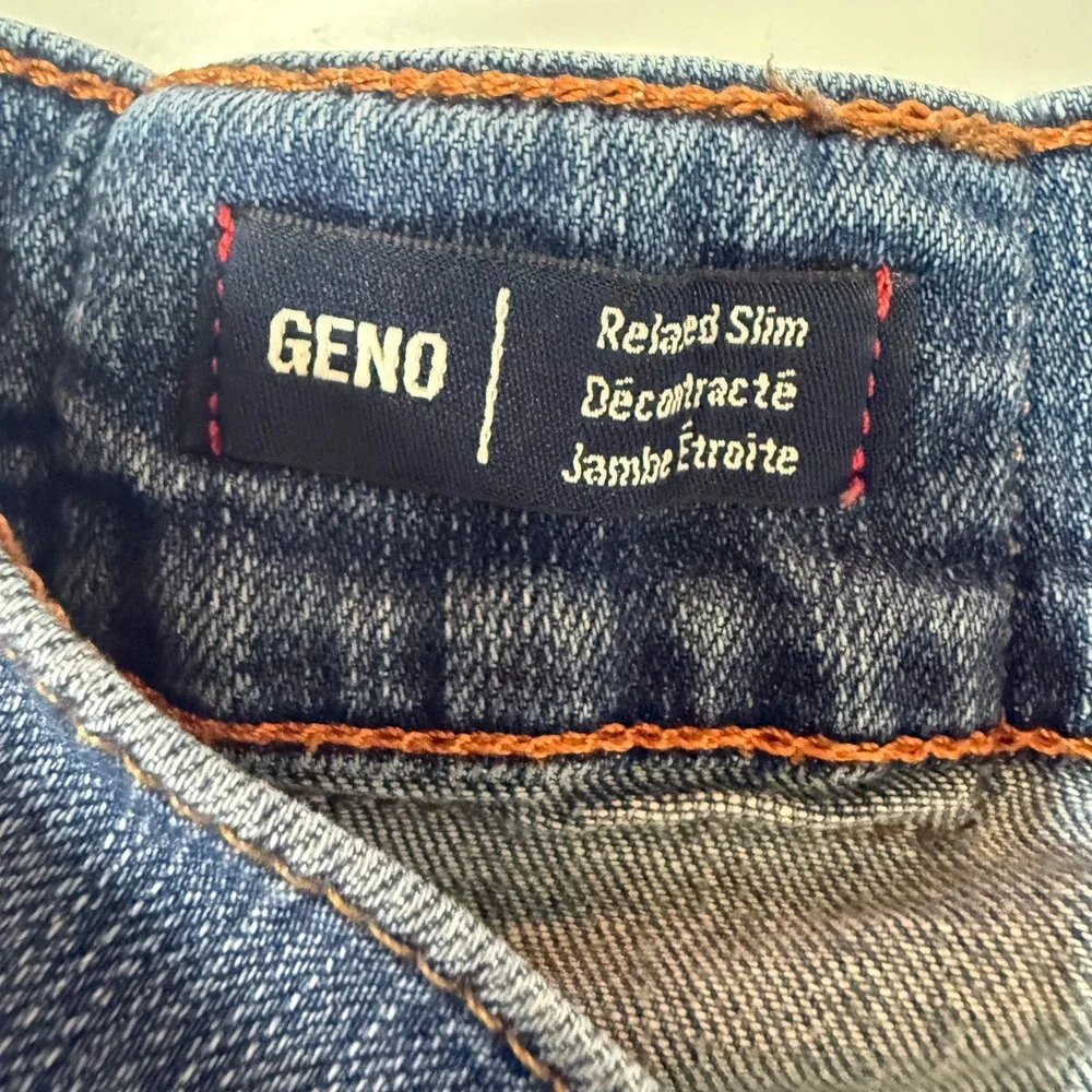 True Religion Jeans Mens 28 Blue Geno Relaxed Slim‎ Medium Wash Horseshoe 28x33